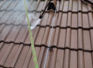 Čištění betonové střešní krytiny + hydrofobní ochrana