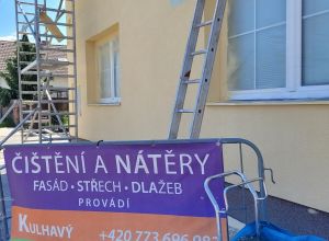 Čištění a nátěr střechy, fasády