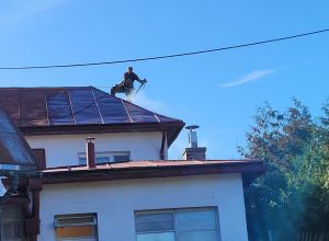 Nátěr plechové střechy Jankovice Chrudim