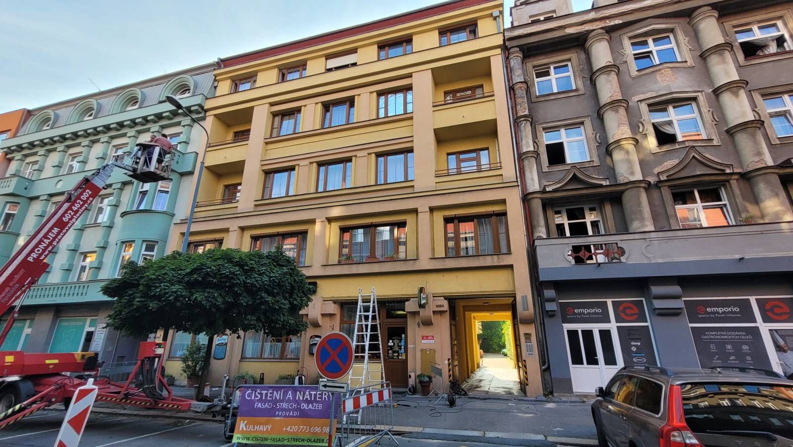 Vysokotlaké čištění, zahubení mikroorganismů, hydrofobní ochrana Hotel Staré časy Pardubice